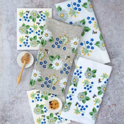 Tea towel - Summer flowers