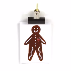 Små kort utan kuvert - Pepparkaksgubben