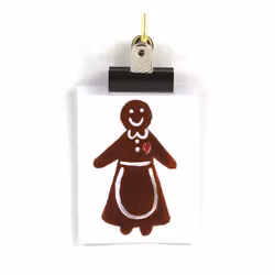 Små kort utan kuvert - Pepparkaksgumman