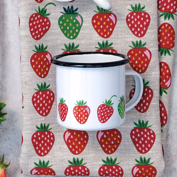 Designmugg - Jordgubbe