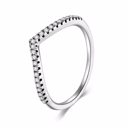 Ring 925 Sterling Silver Water Kubisk Zirkonia