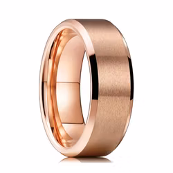 Ring Herr Grov Elegant Rostfritt Stål Rose Gold