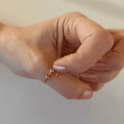 Anti Stress Ring Rose Exklusiv Rostfritt Stål