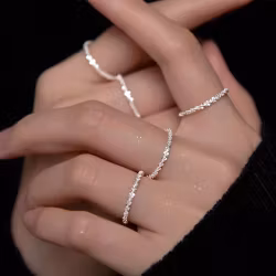Ring 925 Sterling Silver Vitsippa