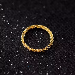 Ring 925 Sterling Silver Vitsippa Guld