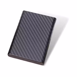 Metallkorthållare Carbonfiber RFID Svart