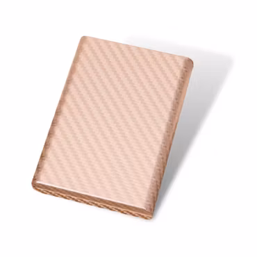 Metallkorthållare Carbonfiber RFID Guld