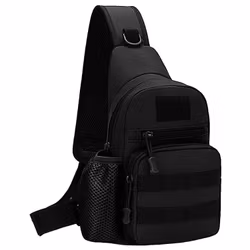 Axelväska Multifunktion Crossbody Slingbag Svart