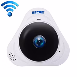 IP-kamera 1,3MP m 360° Panoramic VR Fisheye WiFi IR o ljudrörelsedetektor. Nattkamera