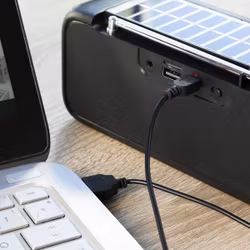 Nödradio m SOLCELLSLADDNING o Bluetooth TRÅDLÖS HÖGTALARE