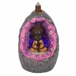 Rökelsehållare Buddha GLÖDANDE KRISTALL GROTTA