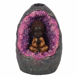 Rökelsehållare Buddha GLÖDANDE KRISTALL GROTTA