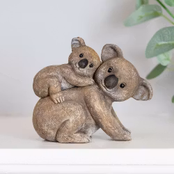 KOALA MOTHER AND BABY prydnad