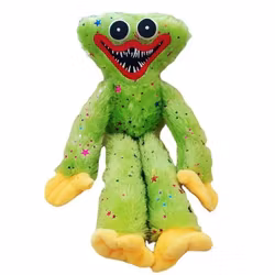 Huggy Wuggy Plysch . Grön m Stjärnor