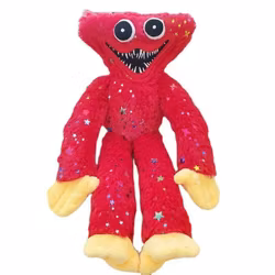 Huggy Wuggy Plysch . Röd m Stjärnor