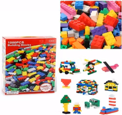 Byggklossar Stor Pack. 1000 delar