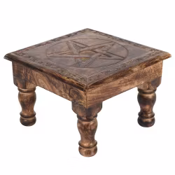 Pentagram Altar Bord i Mango Trä