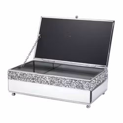 Exklusiv Modern Spegel Kristall Smycke Förvaringsbox . 21cm