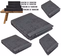 SCHIESSER 4-Pack Handduksset m Hög Uppsugningsförmåga i Antracit