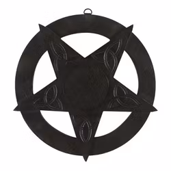 30cm Pentagram m Keltiska detaljer i Trä. Väggprydnad