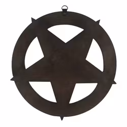30cm Pentagram m Keltiska detaljer i Trä. Väggprydnad