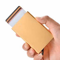 2ST Rfid Pop Up Korthållare . GULD