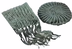 Halsduk och Basker set - Beige