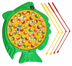 Stor Fiskespel med 50 Fiskar o 4 Spelare
