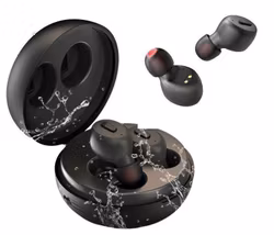 Vattentäta True Wireless Hörlurar m Laddningsfodral