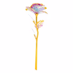 Holografisk Rose m ljus 24cm  Alla hjärtans dag