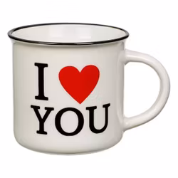 I LOVE YOU Mugg 370mm . Alla hjärtans dag