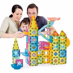 Stor Pack 139st Magnetiska Bitar i Härliga färger . Fr 3år