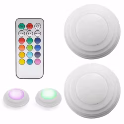Fjärrstyrda Trådlösa Färgskiftande LED-lampor. LED-Spotlights