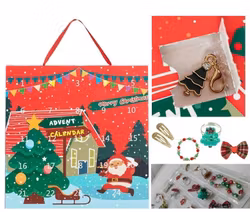 Adventskalender m Överraskningspresenter . Julkalender