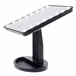 Justerbar Sminkspegel m LED . Svart