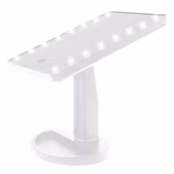 Justerbar Sminkspegel m LED . Vit