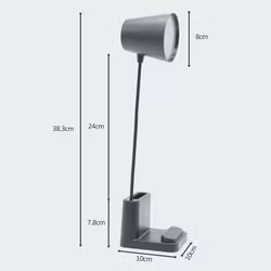 3I1 USB-bordslampa m Mobil Laddningstation o Pennfodral