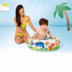 Intex Babypool m Dinosaurier 61x22 cm . 1-3år