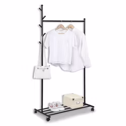 Flyttbar Klädställning m Skoställ . 170cm i Höjd