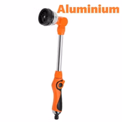39cm Aluminium Tryck Vattenpistol F Vattenslang m 8 Funktioner
