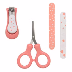 4ST Baby Skötselartiklar Babyvårdsset . Rosa
