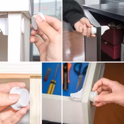 2st Magnetisk Säkerhetspärr & 1 nyckeln - Lås för barn säkerhet