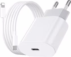 iPhone Snabbladdare USB-C PD 3.0. 20W Strömadapter + Kabel