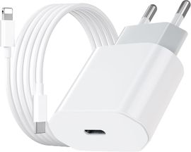 iPhone Snabbladdare USB-C PD 3.0. 20W Strömadapter + Kabel