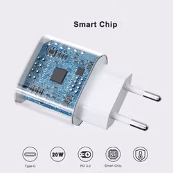 iPhone Snabbladdare USB-C PD 3.0. 20W Strömadapter + Kabel