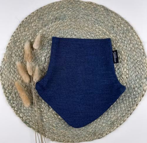 Hals jeansblå str 1-3 år