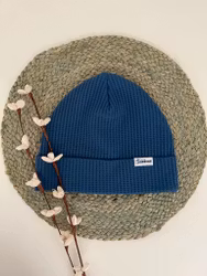 Brettopphue med vaffelstruktur mellomblå str 52/54