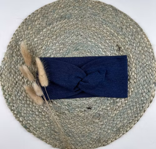 Snurrepannebånd  jeansblå