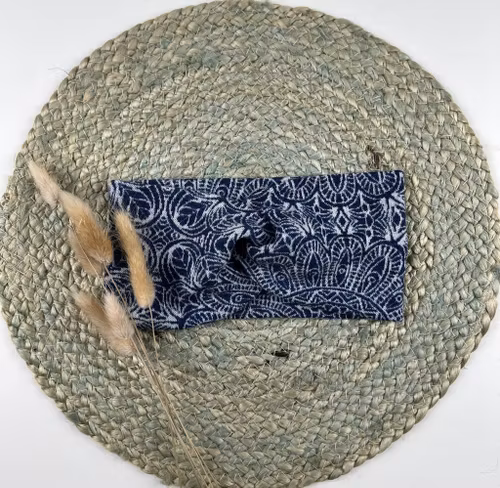 Snurrepannebånd  jeansblå Elsa