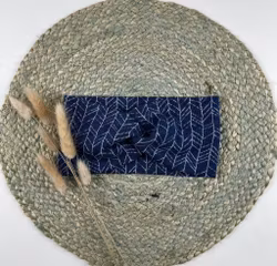 Snurrepannebånd  jeansblå Pil